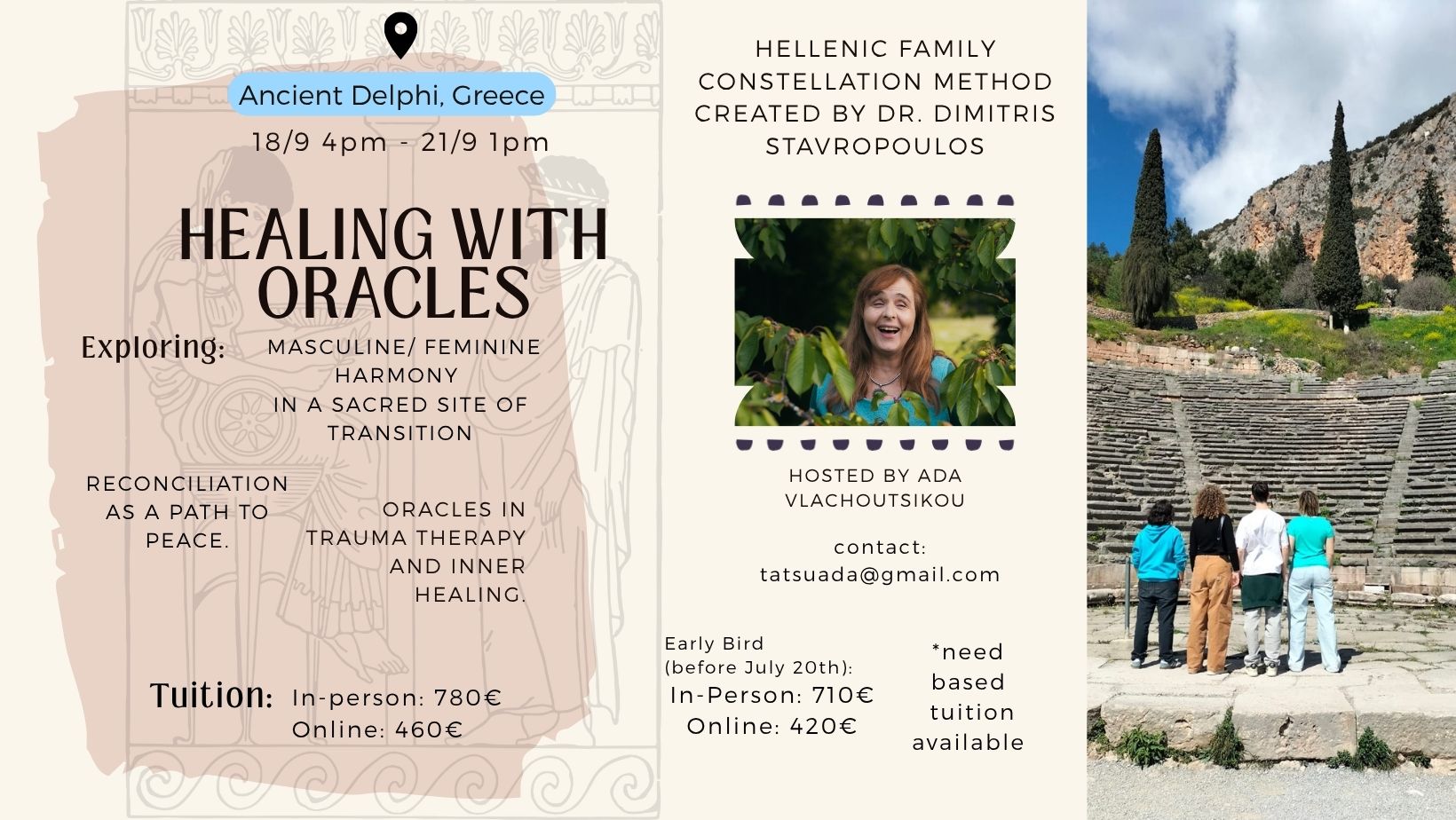 Facebook Cover - Healing with Oracles in Delphi